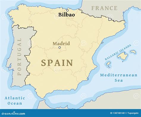 where is bilbao in spain map